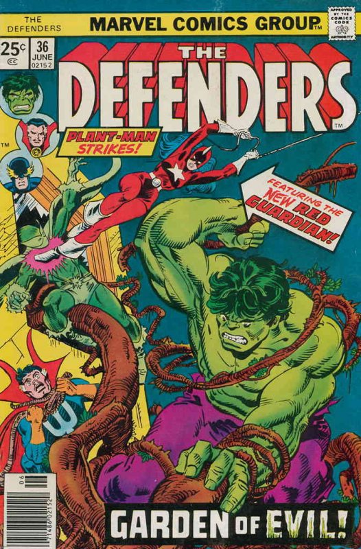 Defenders, The #36 VF ; Marvel | Steve Gerber Hulk Red Guardian