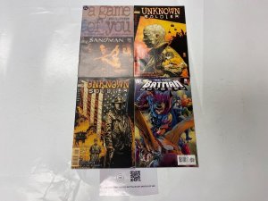 4 DC comic books Sandman #34 Unknown Soldier #1 2 Batman Odyssey #5 46 KM19