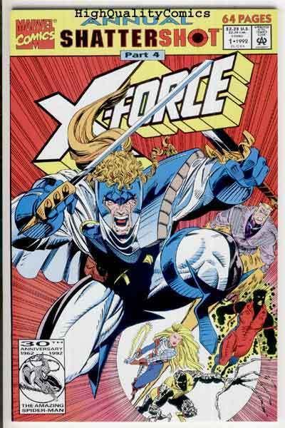 X-FORCE #1 Annual, NM, Shatterstar, 1st Capullo, Kubert, more Marvel in store