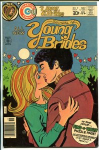 Secret s of Young Brides #9 1976-Charlton-lip lock cover-Frank W Bolle-VF