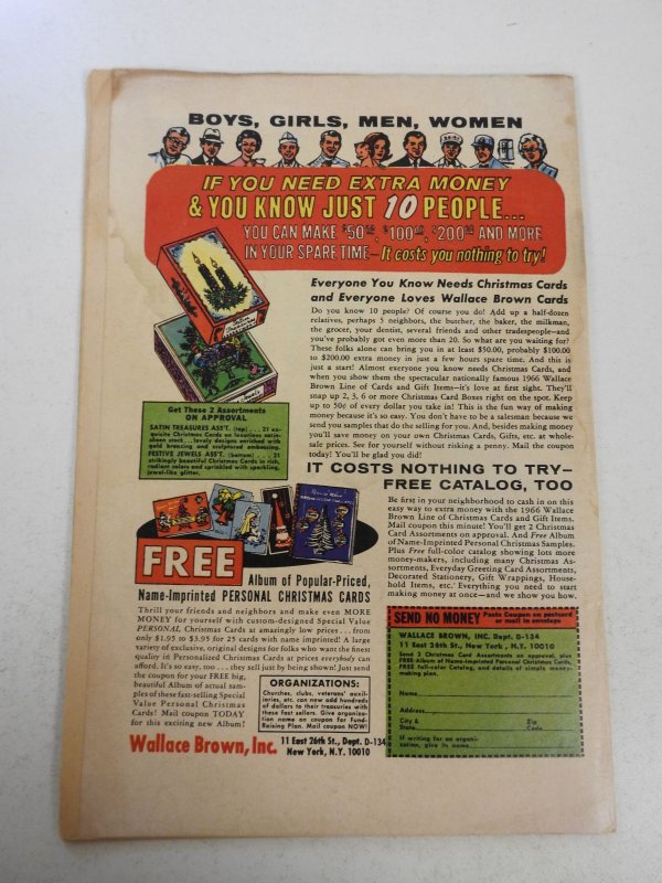 Fantastic Four #55 (1966) GD/VG Condition rust on staples, moisture damage