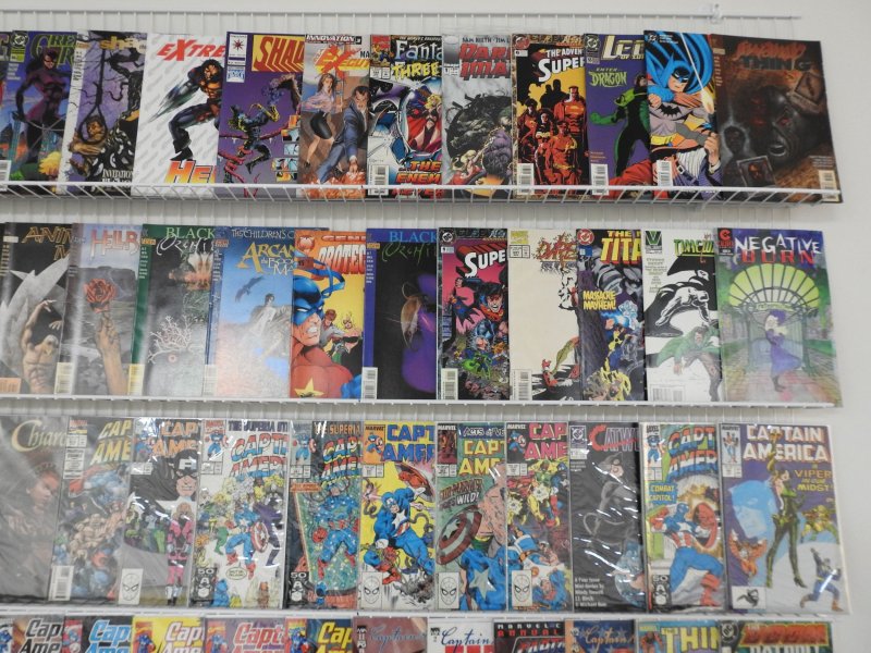 Huge Lot 150+ Comics W/ Captain America, Batman,  Blue Beetle, +More! Avg VF- !