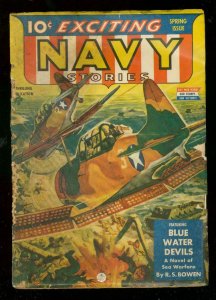 EXCITING NAVY PULP #3-SPRING 1939-WWII ANTI-JAPAN COVER G