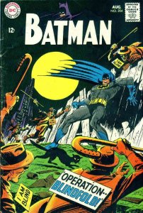 Batman #204 VG ; DC | low grade comic August 1968 Black Cat Blind People