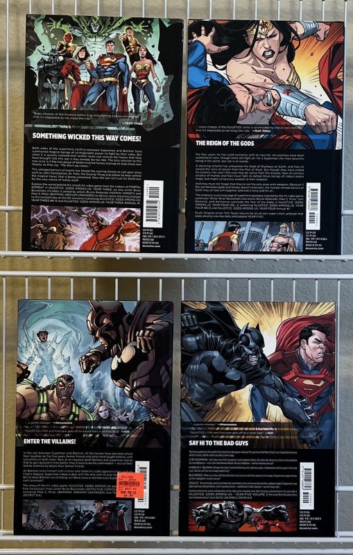 DC Injustice Gods Among Us HC Lot of 4 Hardcover Graphic Novels 9781401267681