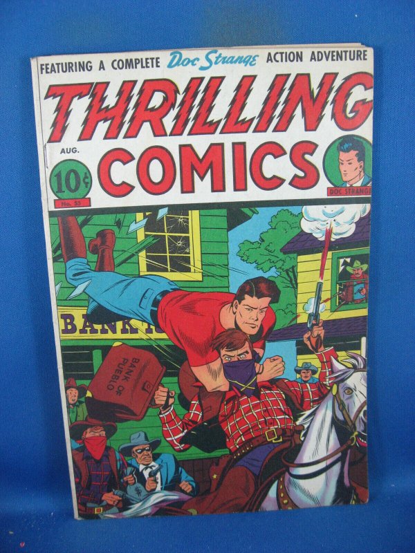 THRILLING COMICS 55 F VF SCHOMBURG 1946