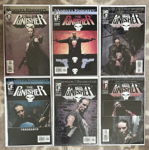Punisher #19,20,24,25,26,27 Series 6 2001 Lot Marvel Knights