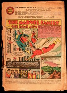 Marvel Family #45 1950- Fawcett-Captain Marvel, Mary Marvel, Captain Marvel J...