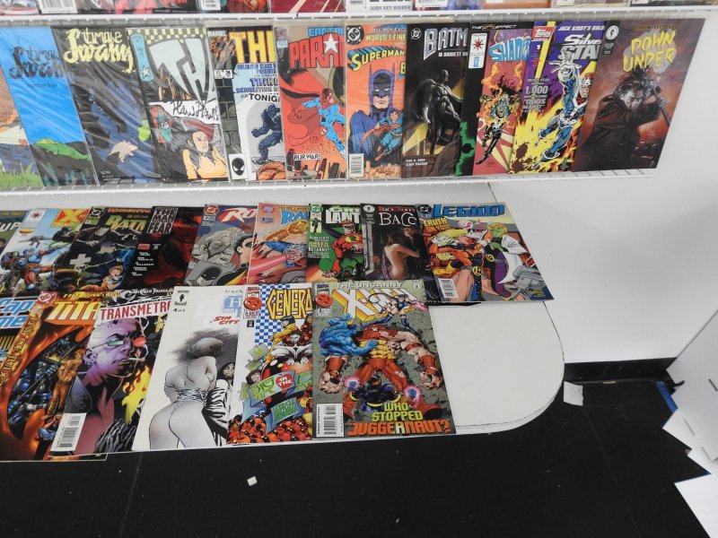 Huge Lot 150+ Comics W/ Captain America, Batman,  Blue Beetle, +More! Avg VF- !