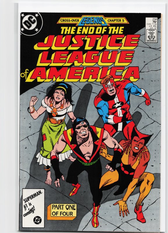 Justice League of America #258 Direct Edition (1986) Justice League