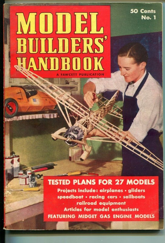 MODEL BUILDERS HANDBOOK #1 1939-1ST ISSUE-MIDGET RACERS-SOUTHERN STATES-vg