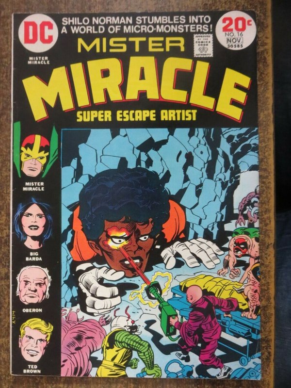 MISTER MIRACLE 16 VG+ 11/1973 DC Kirby COMICS BOOK