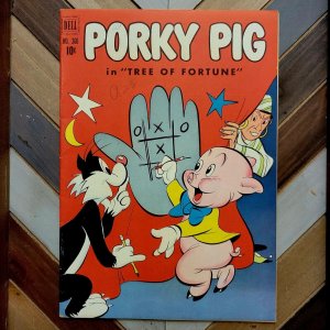 FOUR COLOR #360 FN+ (Dell 1951) PORKY PIG Tree Of Fortune | Pre-Code Golden Age