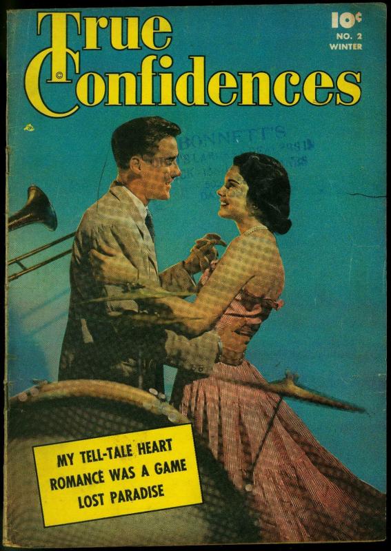 True Confidences #2 1950- Photo cover- Fawcett Golden Age Romance VG 