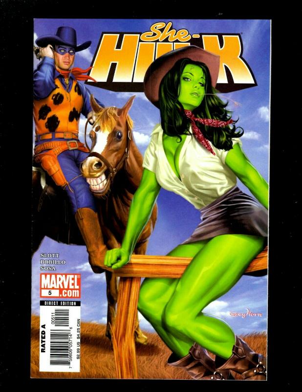 Lot of 9 She-Hulk Marvel Comic Books #1 2 3 4 5 6 7 7 8, Hulk HY3