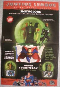 JUSTICE LEAGUE SNOW Promo poster, 11x17, 2003, Unused, Superman, Batman