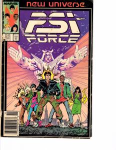 Lot Of 8 PSI Force Marvel Comic Book #1 2 3 4 5 6 Untold Tales 1 Annual 1 BH49