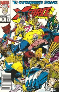 X-Force #16 (Newsstand) VF ; Marvel | X-Cutioner's Song 4