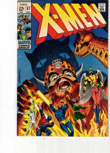 The X-Men #51 (1968) High-Grade VF+ Jim Steranko Art Magneto Key  Lynchburg CERT