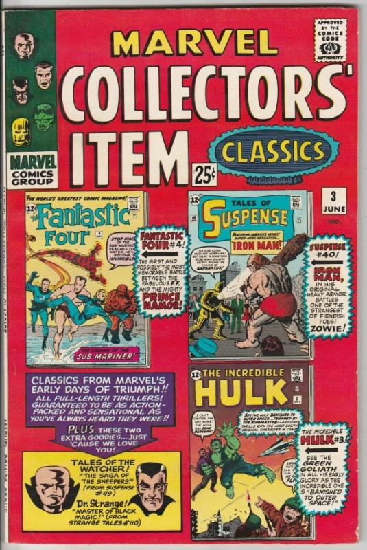 Marvel Collectors' Item #3 (Jun-66) NM- High-Grade Fantastic Four, Mr. Fantas...