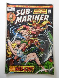 Sub-Mariner #57 (1973) VG- Condition moisture damage
