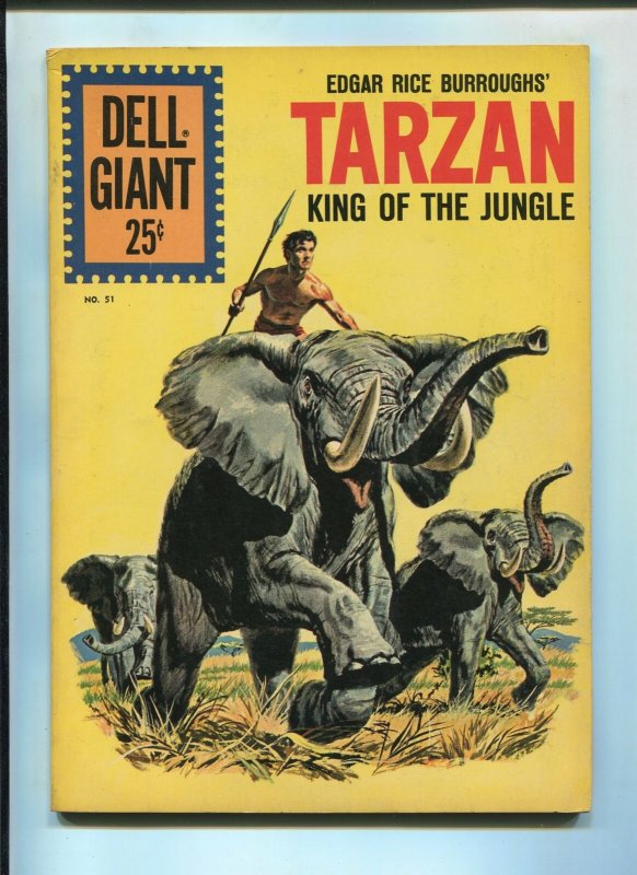 TARZAN'S KING OF THE JUNGLE #51 1961-DELL-EDGAR RICE BURROUGHS-FN