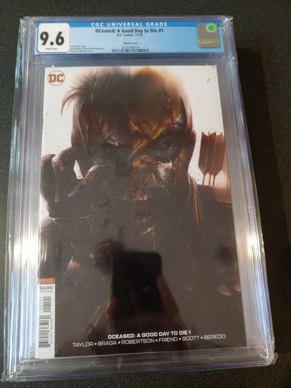 DCEASED: A GOOD DAY TO DIE #1 - CGC 9.6 - FRANCESCO MATTINA VARIANT