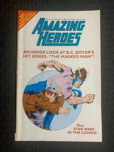 1985 AMAZING HEROES Comic Magazine #63 FN+ 6.5 The Masked Man / Star Wars