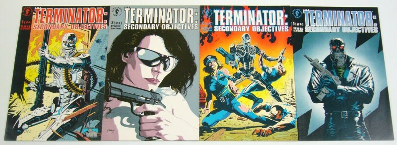 Terminator: Secondary Objectives #1-4 VF/NM complete series JAMES ROBINSON 1991