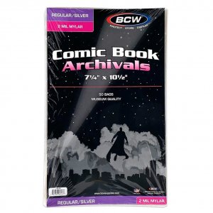 Silver/Regular Comic Mylar Archivals - 2 MIL 50 Bags per Pack