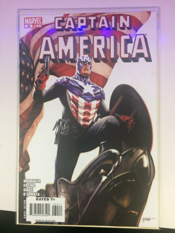 Captain America #34 NM Marvel Variant 2008 Brubaker Epting America