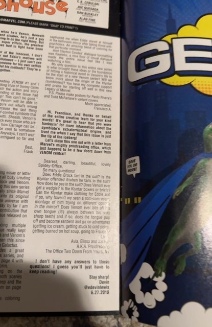 Venom #4 Third Print Cover (2018)stegman variant origin of knull