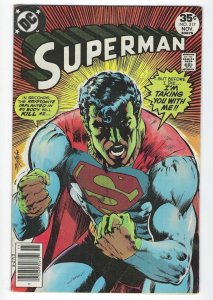 Superman #317 Comic Book  Neal Adams Kryptonite Cover! VG/Fine