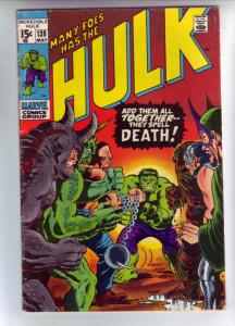Incredible Hulk #139 (May-71) FN Mid-Grade Hulk