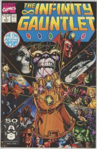 Infinity Gauntlet #1 (1991) - 9.2 NM- *Thanos* George Perez Signature