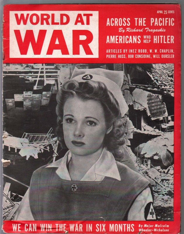 World At War #1 4/1943-1st issue-Americans Who Help Hitler-Nazi terror-G/VG