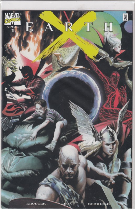 EARTH X #1  X NM  DYNAMIC  FORCES EXCLUSIVE ALTERNATE CVR.  #1299