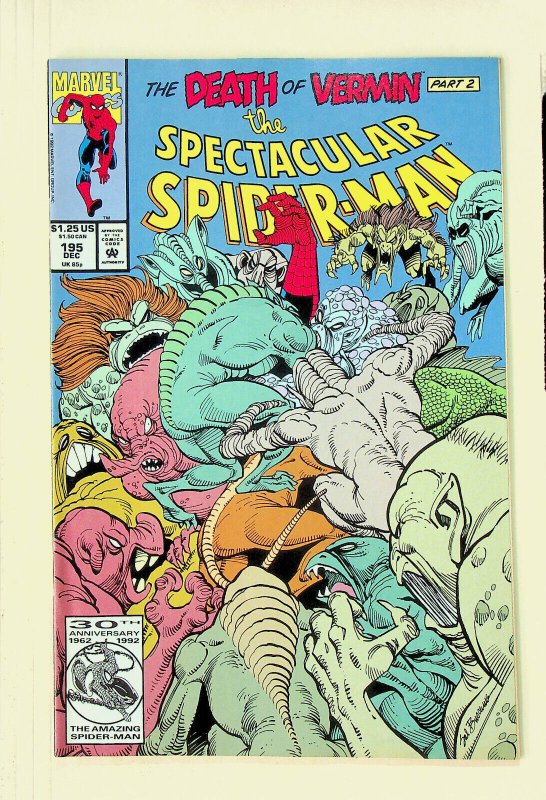 Spectacular Spider-Man #195 (Dec 1992, Marvel) - Very Good/Fine