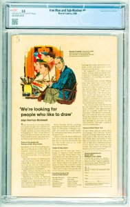 Iron Man & Sub-Mariner (1968) CGC 3.0 OWW Pages!