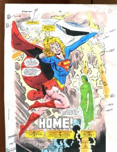 Superman #93 p.1 Color Guide Art - SIGNED ART BY ARTIST DAN JURGENS! 1994