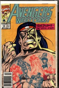 Avengers West Coast #72 (1991) West Coast Avengers / Avengers West Coast [Key...