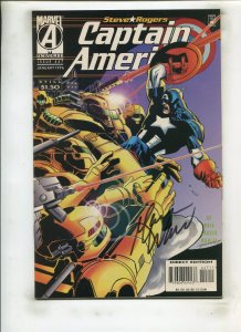 CAPTAIN AMERICA #447 (8.0) SIGNED BY MARK WAID!! 1996