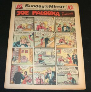 1950 Sunday Mirror Weekly Comic Section October 22nd (FN+) Superman Gangsters