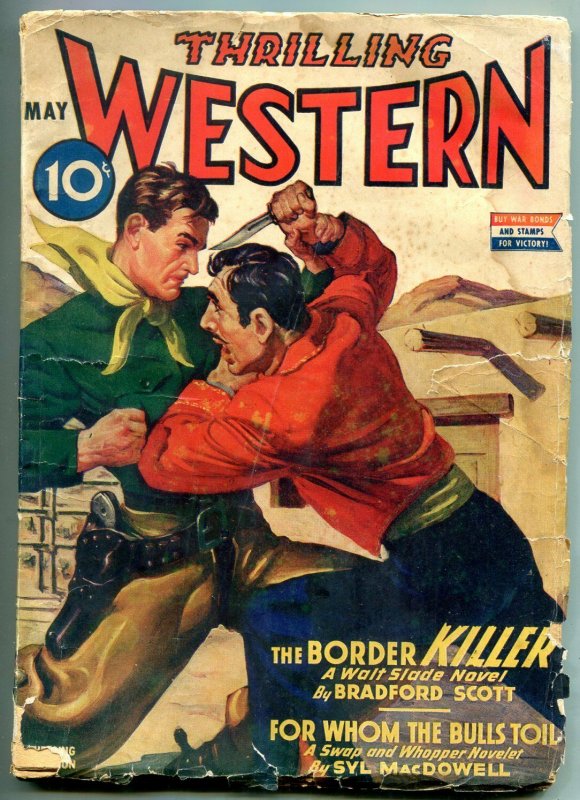 Thrilling Western Pulp May 1944- Walt Slade-Border Killer G