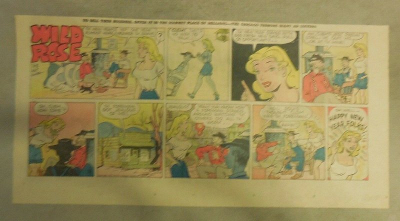 Wild Rose by Art Huhta from 12/30/1951 Third Page Size 7.5 x 15 Inches Hillbilly