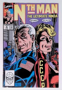 Nth Man, the Ultimate Ninja #9 (Feb 1990, Marvel) VG/FN