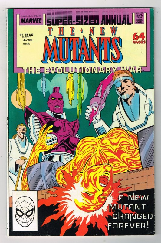 The New Mutants Annual #4 (1988)   64 Pages Marvel Comics