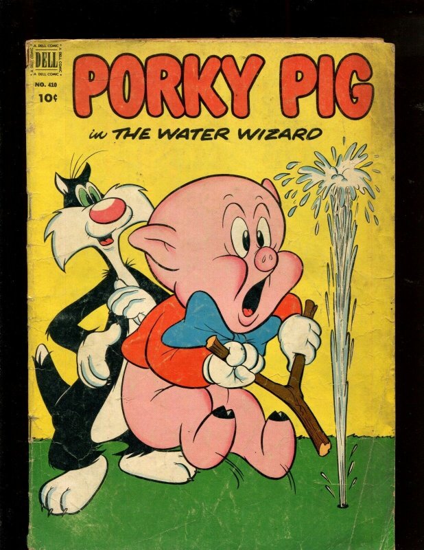 PORKY PIG #410 (3.0) THE WATER WIZARD ~ DELL FOUR COLOR