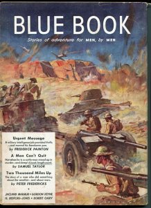 BLUE BOOK PULP-MARCH 1942-VG/FN-STOOPS COVER-BEDFORD-JONES-SURDEZ-MORRIS VG/FN