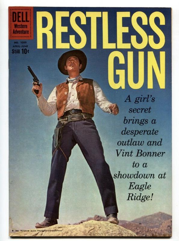 Restless Gun-Four Color Comics #1089 1960-Dell-John Payne TV photo cover-VF-